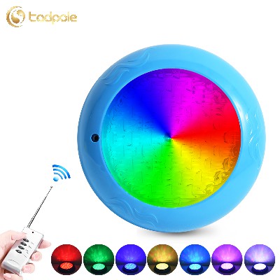 Tadpole Customization 18W Multi Color Remote Control Abs Plastic 12V Ip68 Waterproof Underwater Led Swimming Pool Light