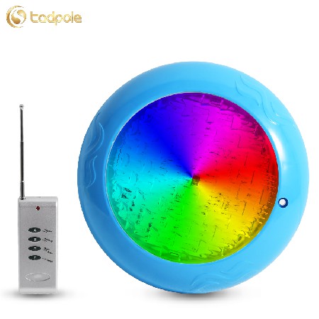 Tadpole Customization 18W Multi Color Remote Control Abs Plastic 12V Ip68 Waterproof Underwater Led Swimming Pool Light